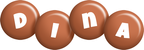 Dina candy-brown logo