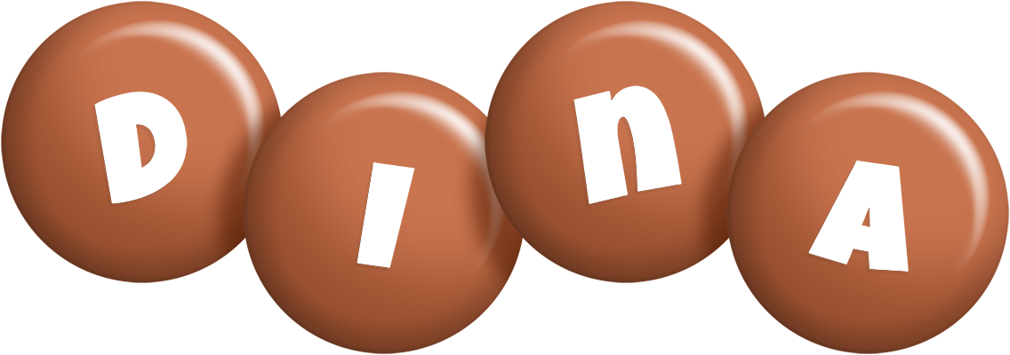 Dina candy-brown logo