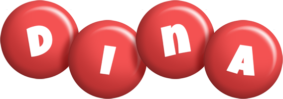 Dina candy-red logo