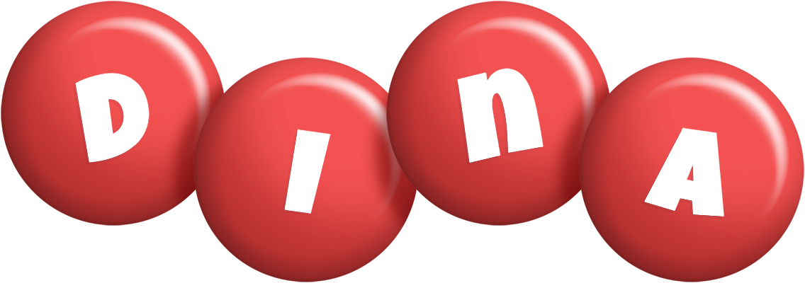 Dina candy-red logo