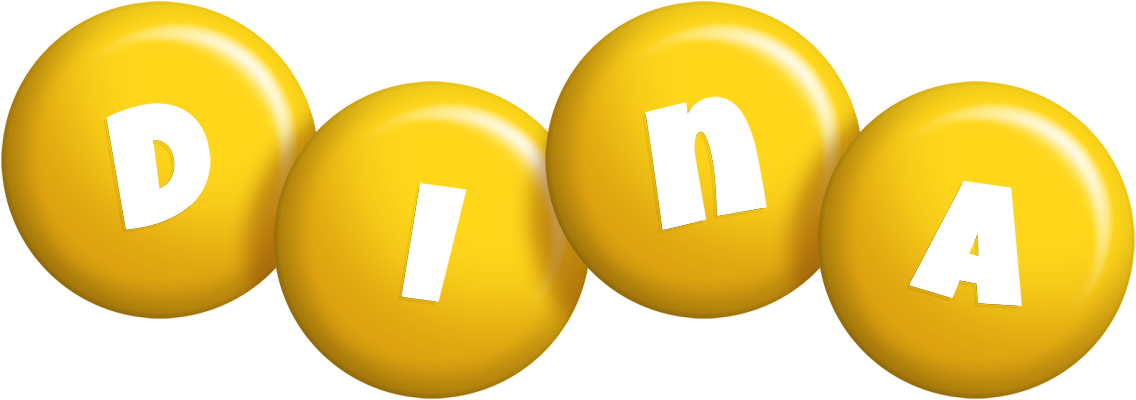 Dina candy-yellow logo