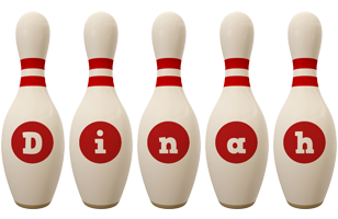 Dinah bowling-pin logo