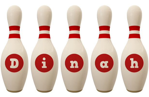 Dinah bowling-pin logo