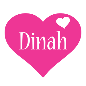 Dinah love-heart logo