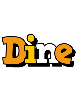 Dine cartoon logo