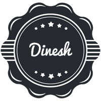 Dinesh badge logo