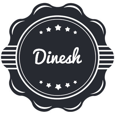 Dinesh badge logo