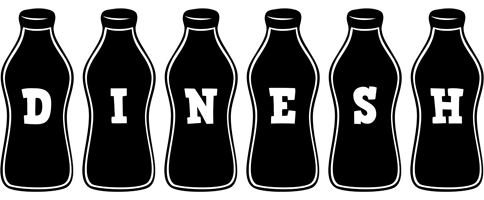 Dinesh bottle logo