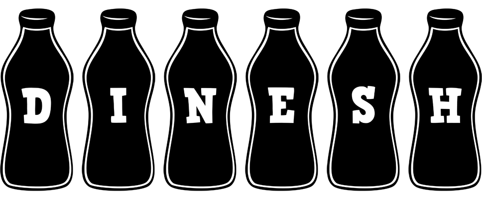 Dinesh bottle logo