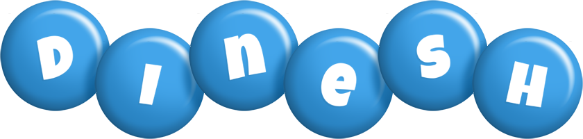 Dinesh candy-blue logo