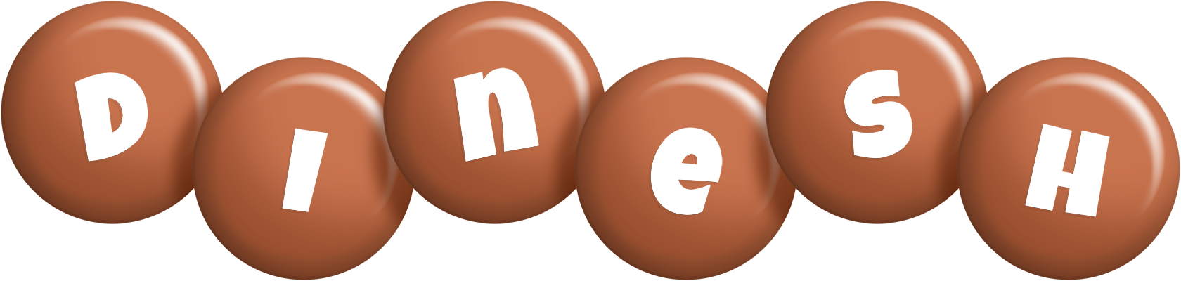 Dinesh candy-brown logo