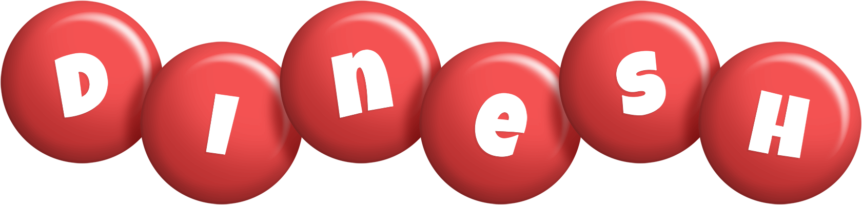 Dinesh candy-red logo
