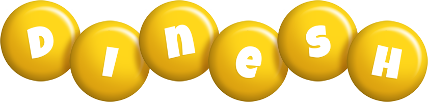 Dinesh candy-yellow logo