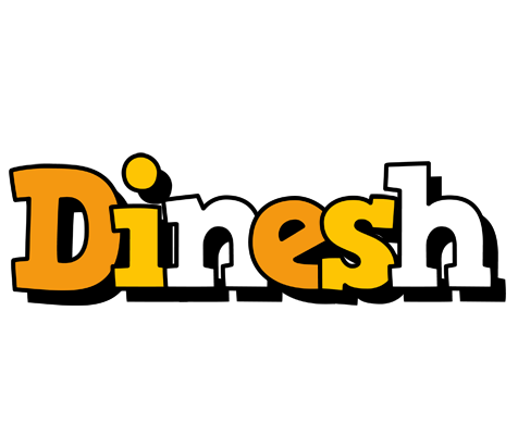Dinesh cartoon logo