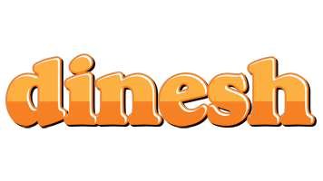 Dinesh orange logo