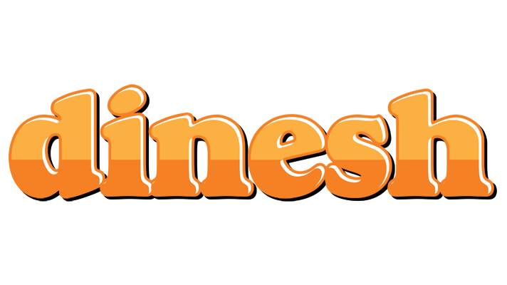 Dinesh orange logo
