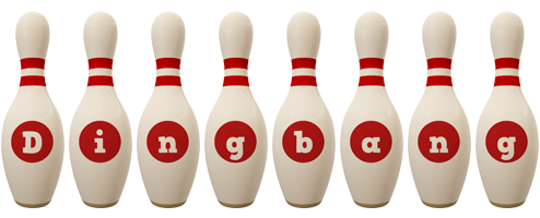 Dingbang bowling-pin logo