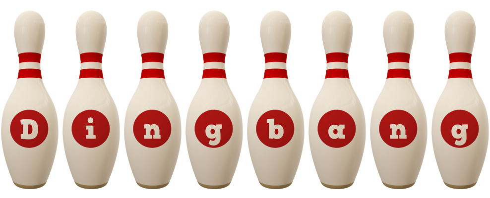 Dingbang bowling-pin logo