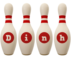 Dinh bowling-pin logo