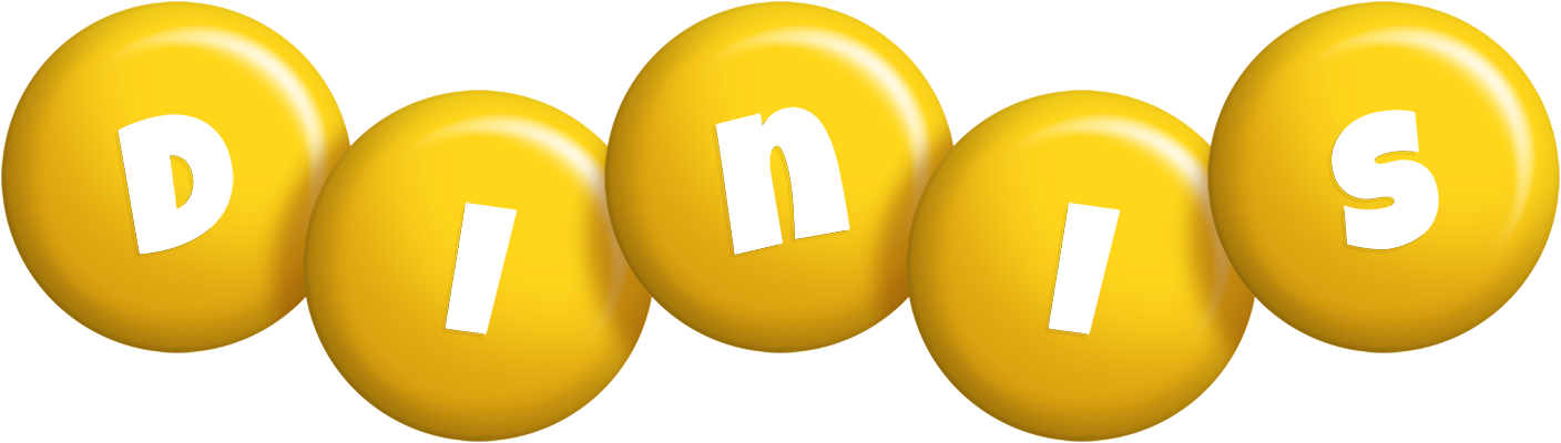 Dinis candy-yellow logo