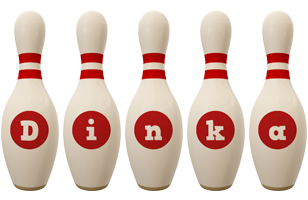 Dinka bowling-pin logo