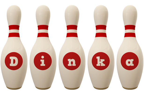 Dinka bowling-pin logo