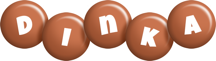 Dinka candy-brown logo