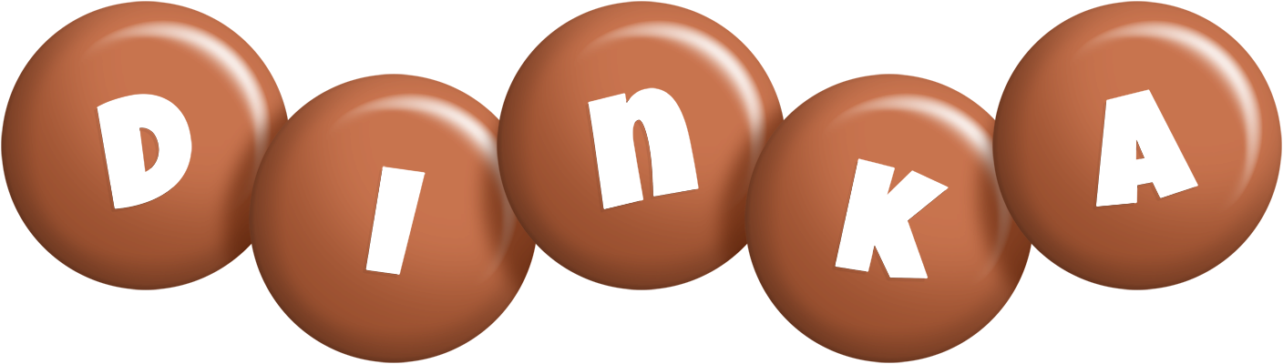 Dinka candy-brown logo