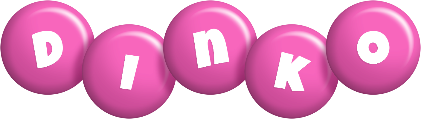 Dinko candy-pink logo