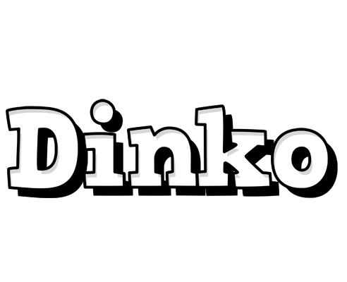 Dinko snowing logo