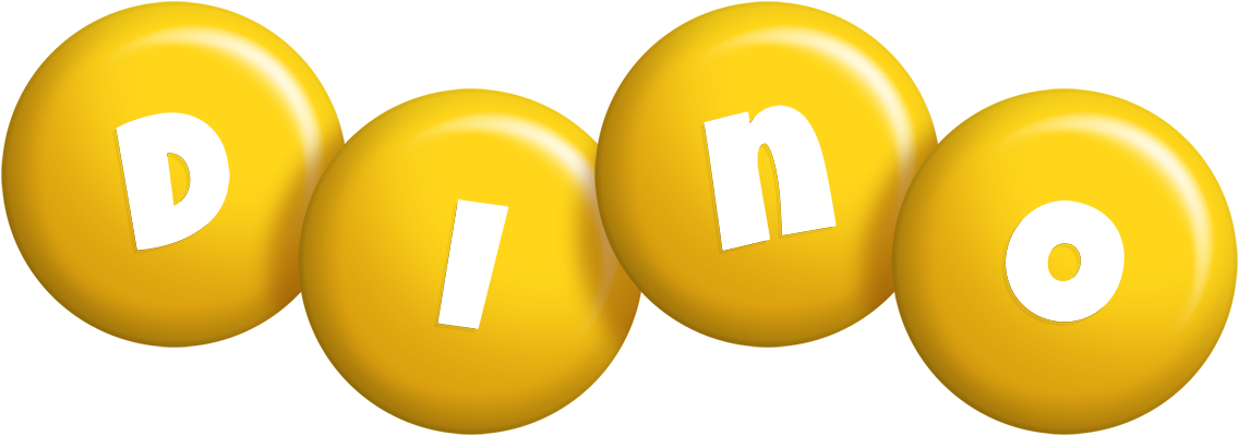 Dino candy-yellow logo