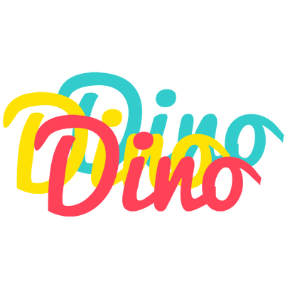 Dino disco logo