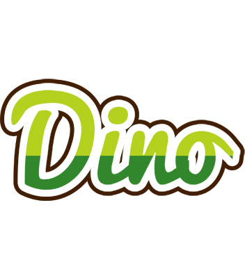 Dino golfing logo