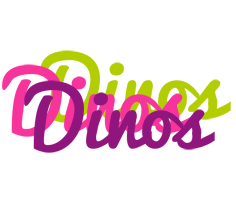 Dinos flowers logo