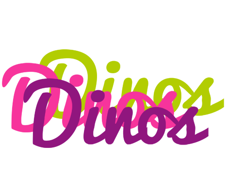Dinos flowers logo