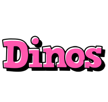 Dinos girlish logo