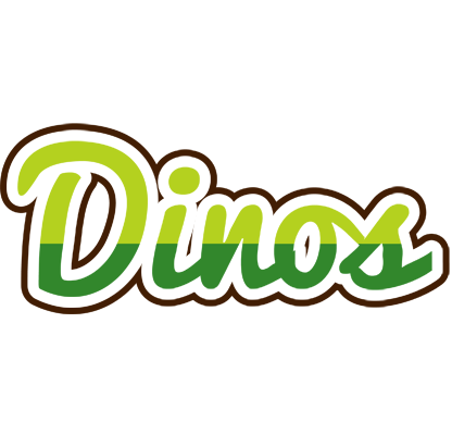 Dinos golfing logo