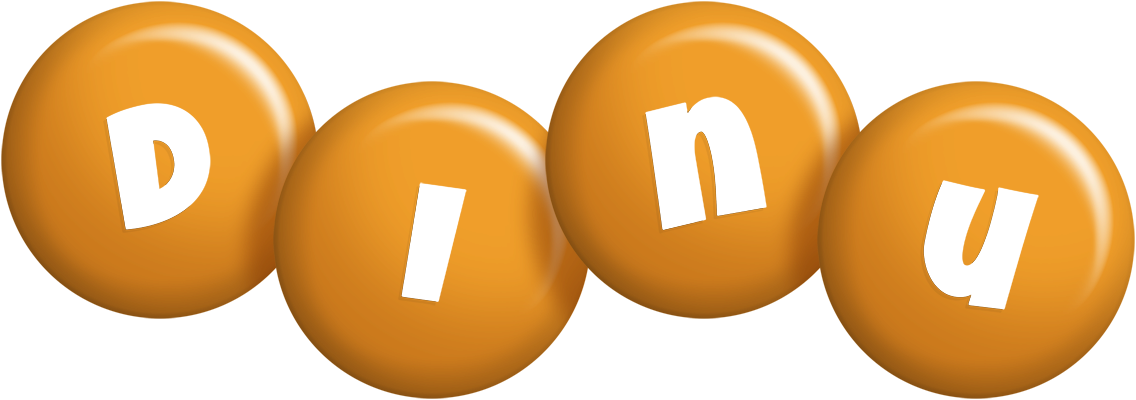 Dinu candy-orange logo