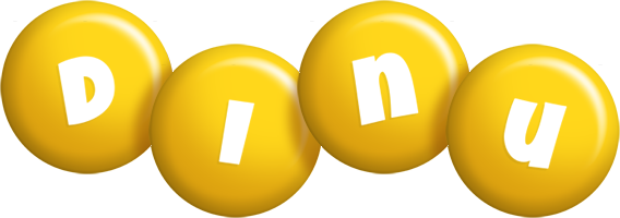 Dinu candy-yellow logo