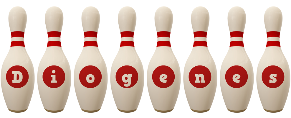 Diogenes bowling-pin logo