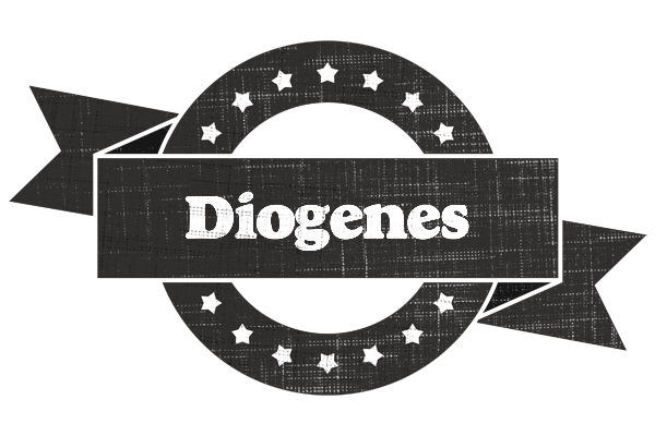 Diogenes grunge logo