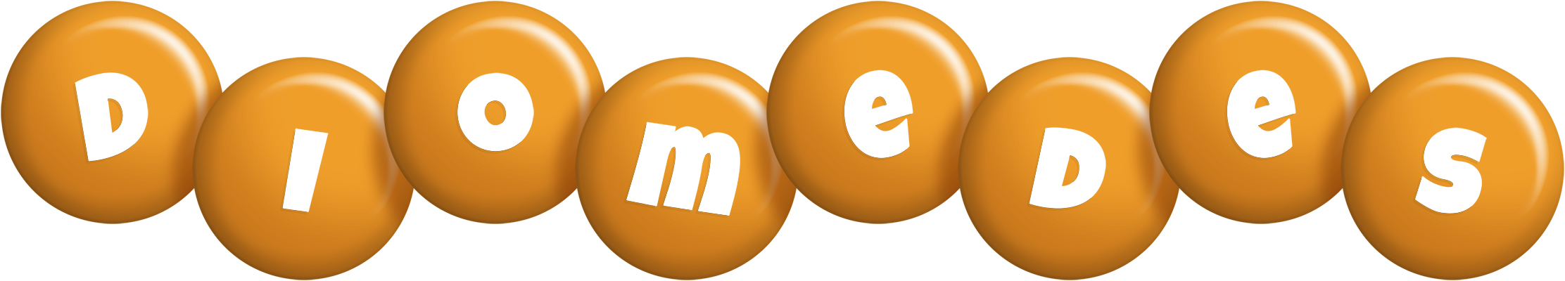 Diomedes candy-orange logo