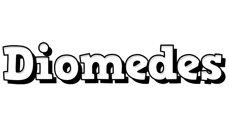 Diomedes snowing logo
