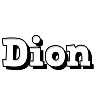 Dion snowing logo