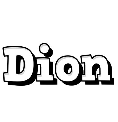 Dion snowing logo