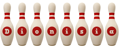 Dionisia bowling-pin logo