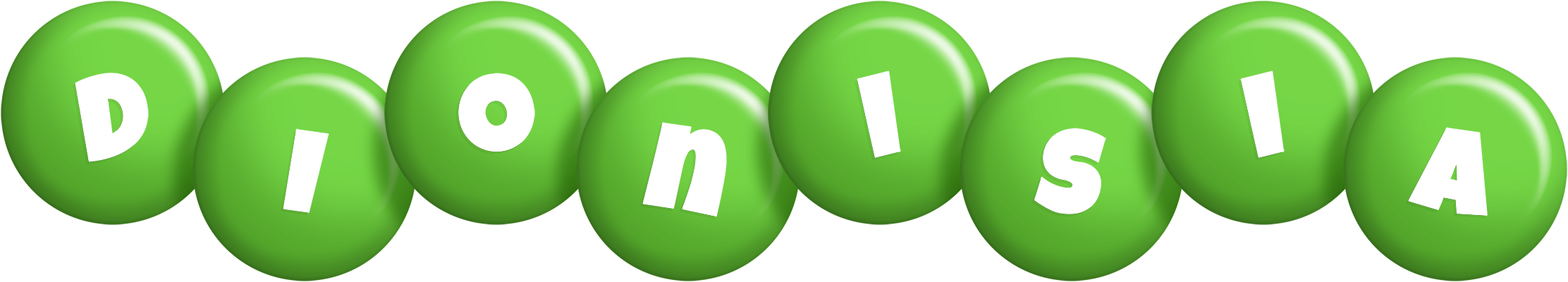 Dionisia candy-green logo