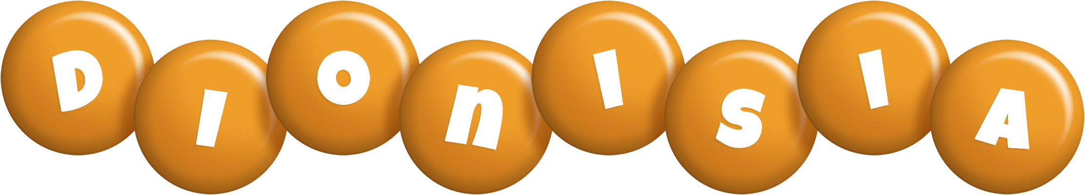 Dionisia candy-orange logo