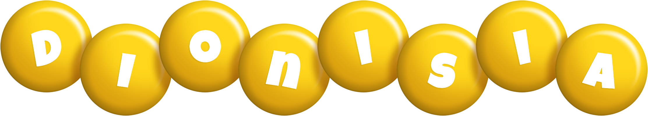 Dionisia candy-yellow logo