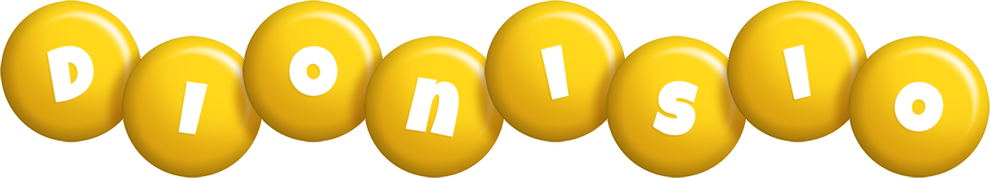 Dionisio candy-yellow logo